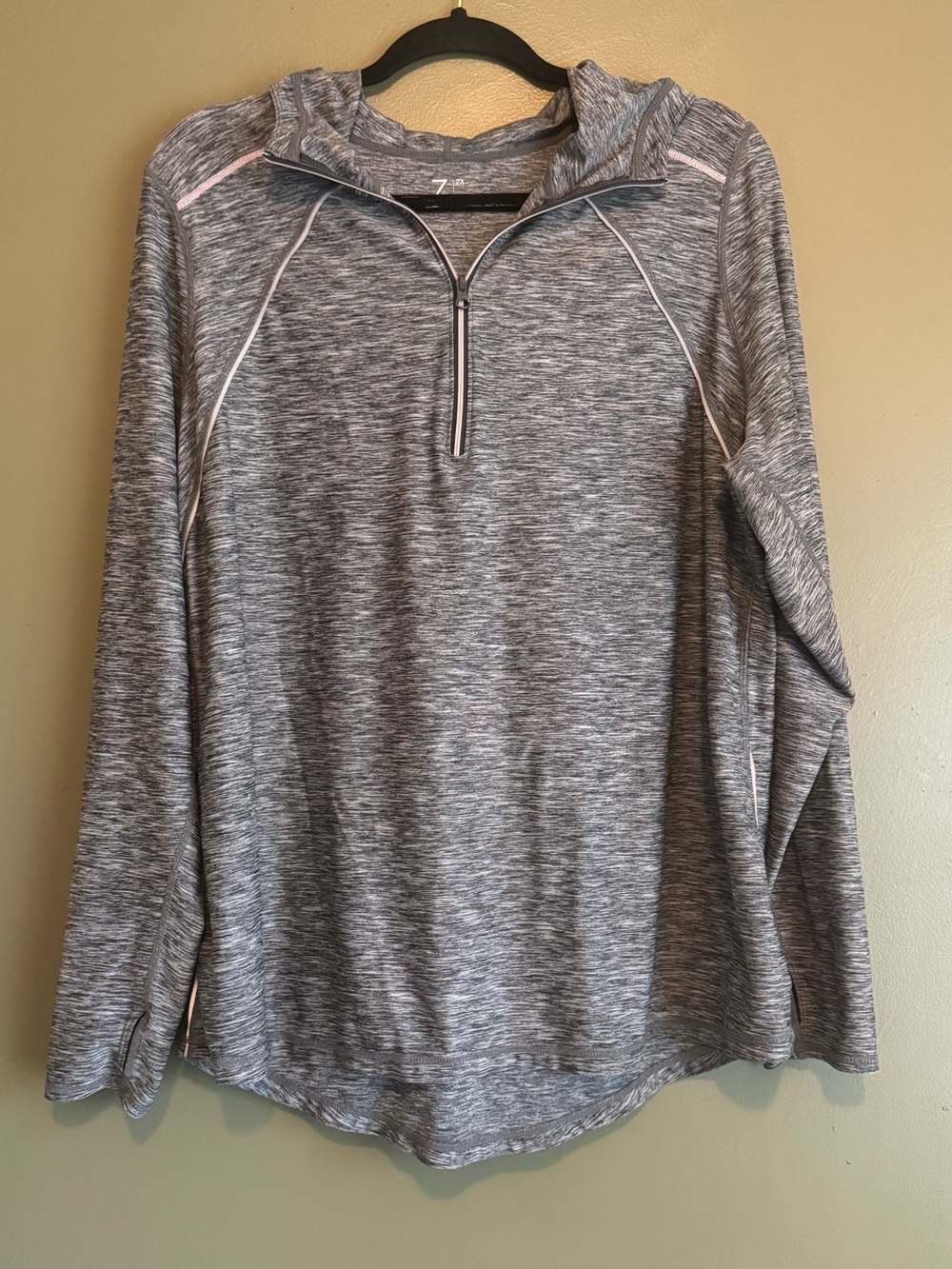Zella Heather Grey Performance Pullover